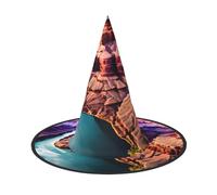 Beauty Grand Canyon print Halloween hat Halloween Costume Accessories Headdress Party Accessories Witch Hat
