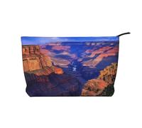 Beauty Grand Canyon Prints Corduroy Makeup Bag for Women Girls, Spacious Travel Cosmetic Organiser for Make-up, Toiletries & Essentials
