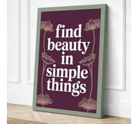 Beauty in Simple Things Canvas Wall Art Print 18x12 Inch