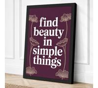 Beauty in Simple Things Canvas Wall Art Print 24x16 Inch (61 x 41 cm)