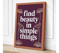 Beauty in Simple Things Canvas Wall Art Print 24x16 Inch (61 x 41 cm)
