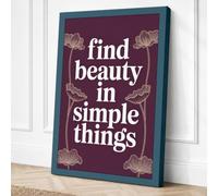 Beauty in Simple Things Canvas Wall Art Print 24x16 Inch (61 x 41 cm)