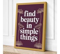 Beauty in Simple Things Canvas Wall Art Print 30x20 Inch (76 x 51 cm)