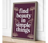 Beauty in Simple Things Canvas Wall Art Print 36x24 Inch (91 x 61 cm)