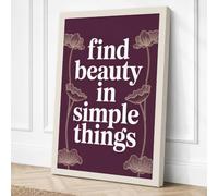 Beauty in Simple Things Canvas Wall Art Print 36x24 Inch (91 x 61 cm)