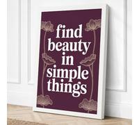 Beauty in Simple Things Canvas Wall Art Print 36x24 Inch (91 x 61 cm)