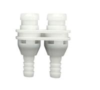 Beauty Instrument Joint CPC Quick Connector Barb Double Tube Stop Valve Pipe Water Injection(Style 2)