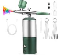 Beauty Instrument Oxygen Injection Instrument, 180KPA High Pressure Nano Oxygen Injection Device Silver Green Multifunctional Oxygen Injection Instrument Handheld Moisturizing and Hydrating Device