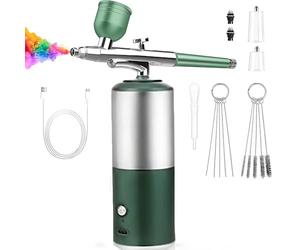 Beauty Instrument Oxygen Injection Instrument, 180KPA High Pressure Nano Oxygen Injection Device Silver Green Multifunctional Oxygen Injection Instrument Handheld Moisturizing and Hydrating Device