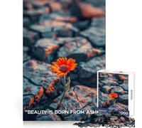 Beauty Is Born From Ashes Adults 1000 Pieces Puzzle Reasoning Practice Easy Enjoyment Premium Edges Lovely Gift (38x26cm)