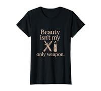 Beauty Isn’t My Only Weapon Feminist Rose Gold Art T-Shirt