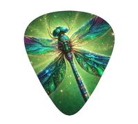 Beauty-Jewel-Dragonfly 12 Pack Guitar Picks With 3 Thicknesses And Storage Box, Abs Plectrums For Electric Bass Guitar Players