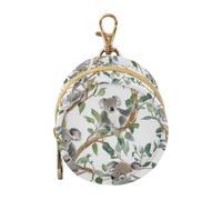 Beauty Koala White Newborned Boy Travel Pacifier Holder with Zipper and Clip Key Chain Wallet, Baby Essentials para guardar chupones