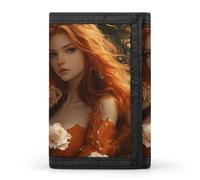 Beauty Lion Animal Beasts Men Trifold Wallets with Card Holders Keychain Slim Purse Money Clip for Women