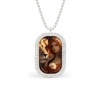 Beauty Lion Animal Beasts Women's Necklaces Pendant Necklace Fashion Diamond Jewelry with Chain