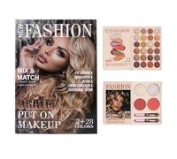 Beauty Makeup Palette - Matte Concealer Long Lasting, Highlighter Blush Contouring Book Case | Cheeks Face Daily Travel Holiday Birthday Work Wedding Events Women Brides Cosmetic Kit