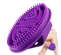 Beauty Massage Brush | Round Handle Horbe & Cellulite Massager | Scalp And Skinned Leather Brush For Dandruff Removal, Improving Circulation, Reducing C