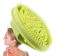 Beauty Massage Brush | Round Handle Horbe & Cellulite Massager | Scalp And Skinned Leather Brush For Dandruff Removal, Improving Circulation, Reducing C