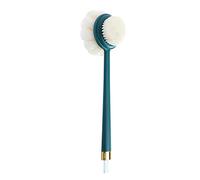 Beauty Massage Equipment 2 in 1 Shower Body Brush, Green | Long Handle Sponge Showering Cloth for Men and Women Skin Dead Skin Hanging Storage Saving Space