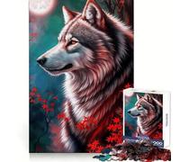 Beauty Mythical Alpha Wolf Teenagers 1000 Piece Jigsaw Puzzle Reasoning Skill Stress Relief Fun Sharp Cut Best Gift (50x75cm)