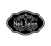 Beauty Nail Salon Window Wall Sticker Hairstyle Haircut Spa Makeup Salon Glass Wall Decal Studio Shop Small - 19x30cm