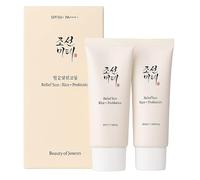 Beauty of Joseon SPF 50 Sunscreen Pack of 2 Relief Sun with Rice Extract Probiotics Lightweight UV Protection Moisturiser Korean Skincare for Sensitive Skin 2 x 50ml