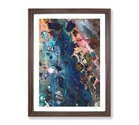 Beauty Of Nature Abstract Framed Print for Living Room Bedroom Home Office Décor, Wall Art Picture Ready to Hang, Walnut A2 Frame (64 x 46 cm)