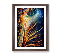 Beauty Of The Coral Reef No.1 Framed Print | A3 Walnut Framed Wall Art | Ready to Hang | Modern Nature Picture | Living Room Bedroom Lounge Office