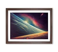 Beauty Of The Cosmos Framed Wall Art Print A2 Walnut