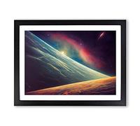 Beauty Of The Cosmos H1022 Framed Print for Living Room Bedroom Home Office Décor, Wall Art Picture Ready to Hang, Black A2 Frame (64 x 46 cm)