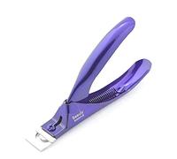 Beauty Plus Acrylic False Nail Clipper Stainless Steel Nail Tip Cutter Trimmer Fake Nail Clippers for Nail (Purple)