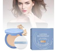 Beauty Powder Cake for Makeup Hold, Dirctychop Matte Perfection Pressed Powder, Oil Control Face Pressed Powder, Waterproof Long-Lasting Finishing Compacto (#2)