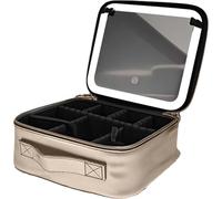 Beauty Reformation Travel Makeup Bag with Adjustable Dividers,Auricrest Travel Makeup Bag,Portable Waterproof Hanging Cosmetic Organizer for Toiletries Storage for Travel And Daily,1