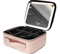 Beauty Reformation Travel Makeup Bag with Adjustable Dividers,Auricrest Travel Makeup Bag,Portable Waterproof Hanging Cosmetic Organizer for Toiletries Storage for Travel And Daily,7