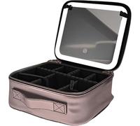 Beauty Reformation Travel Makeup Bag with Adjustable Dividers,Auricrest Travel Makeup Bag,Portable Waterproof Hanging Cosmetic Organizer for Toiletries Storage for Travel And Daily,6