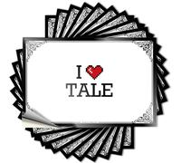 Beauty Room Decor Bumper Decals | I Love Tale Funky for Things Decor(8X12CM)