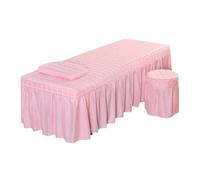 Beauty Salon Bed Sheet Salon Thick Quilting Mattress Brief Beauty Bed Skirt Bedspread With Face Hole Body Massage SPA Bed Cover For Indoor Use(7,2Pcs pillow case)