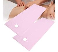 Beauty Salon Bed Sheets, 2Pcs Beauty Salon Bed Sheets For Disposable Bed Sheet Oil Resistant Waterproof Spa Massage For Sheet & Pillowcase Sets Table Cover With A Hole(Pink)