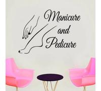 Beauty Salon Manicure Pedicure Nails Salon Wall Sticker Vinyl Home Decor Interior Design Art Text Window Decal Mural Poster59x42cm