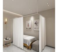 Beauty Salon Partition Curtain, Partition Privacy Screen, Wall Mount Room Dividers for Beauty Salon Bedroom,A