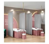Beauty Salon Partition Curtain Semi-transparent Room Partition Curtain, U-shaped Long Support Rod, Suitable For Beauty Salons, Clinics, Shared Bedrooms