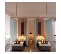 Beauty Salon Partition Curtain, U-shaped Long Support Rod, Room Divider, Semi-transparent Curtain For Fitting Room, Beauty Salon, Bedroom