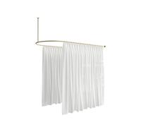 Beauty Salon Partition Curtain, U-shaped Long Support Rod, Room Divider, Semi-transparent Curtain For Fitting Room, Beauty Salon, Bedroom