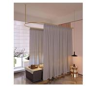 Beauty Salon Partition Curtain, U-shaped Long Support Rod, Room Divider, Semi-transparent Curtain For Fitting Room, Beauty Salon, Bedroom