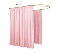 Beauty Salon Partition Curtain with U-Shaped Rod - Semi-Transparent Room Divider for Privacy in Salons, Clinics, Shared Spaces, and Treatment Rooms - Stylish and Functional Privacy Solution