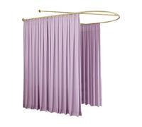 Beauty Salon Partition Curtain with Wall Mounted U-shaped Support Rod for Privacy and Space Division in Salons, Clinics, and Shared Bedrooms