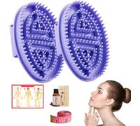 Beauty Salon Professional Custom Meridian Brush,Capricorn Meridian Massage Brush,Five Elements Meridian Brush,Whole Body Relaxation Massage Comb Essential Oil Brush (Purple)