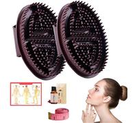 Beauty Salon Professional Custom Meridian Brush,Capricorn Meridian Massage Brush,Five Elements Meridian Brush,Whole Body Relaxation Massage Comb Essential Oil Brush (Brown)