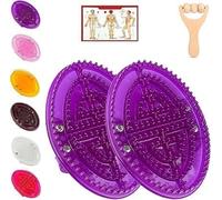 Beauty Salon Professional Custom Meridian Brush, Capricorn Meridian Massage Brush Full Body Relaxation Comb (Purple)