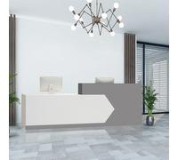 Beauty Salon Reception Desk with Drawer - Shop Counter Sales Desk for Supermarket, Convenience Store & Hotel - Stylish & Functional Reception Furniture